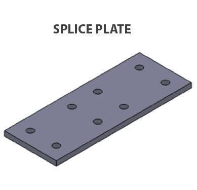 Cable tray-Splice plate