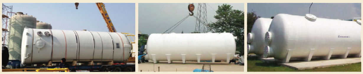 GRE tank of which the diameter is less than 4 meters