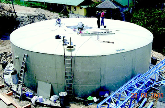 GRE knockdown tank
